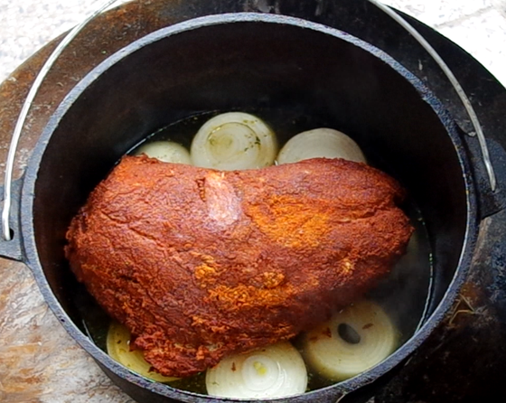 die Sachsengriller Grill Rezept Pulled Pork aus dem Dutch Oven